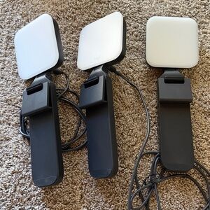 3 x Logitech Litra Glow Streaming Light